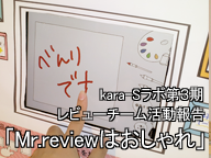 kara-Sラボ第3期レビューチーム活動報告「Mr.reviewはおしゃれ」