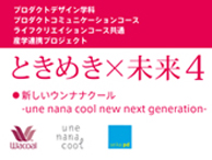 京都精華大学プロダクトデザイン学科 成果発表 『ときめき×未来４ 新しいウンナナクール - une nana cool new next generation - 』(7/30〜8/3)
