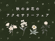 秋のお花のアクセサリーフェア（10/22~11/11）